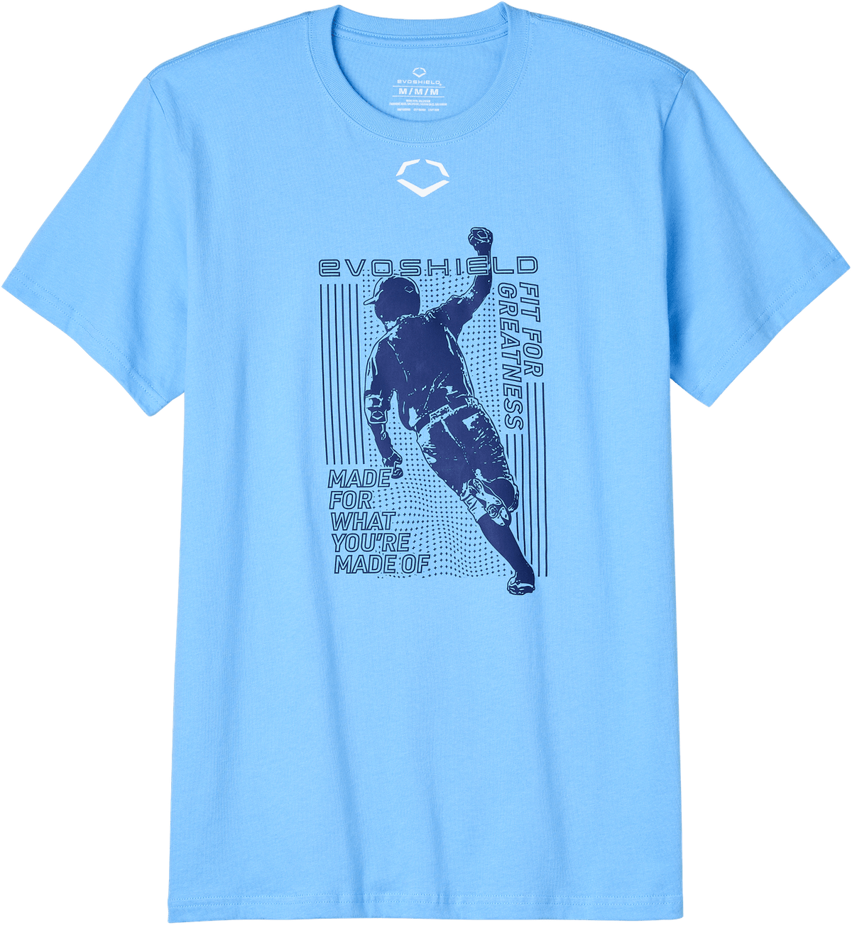 Evoshield Youth Droplets Run Victory Blue Graphic Tee