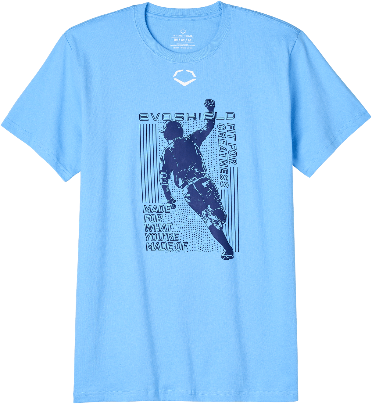 Evoshield Youth Droplets Run Victory Blue Graphic Tee