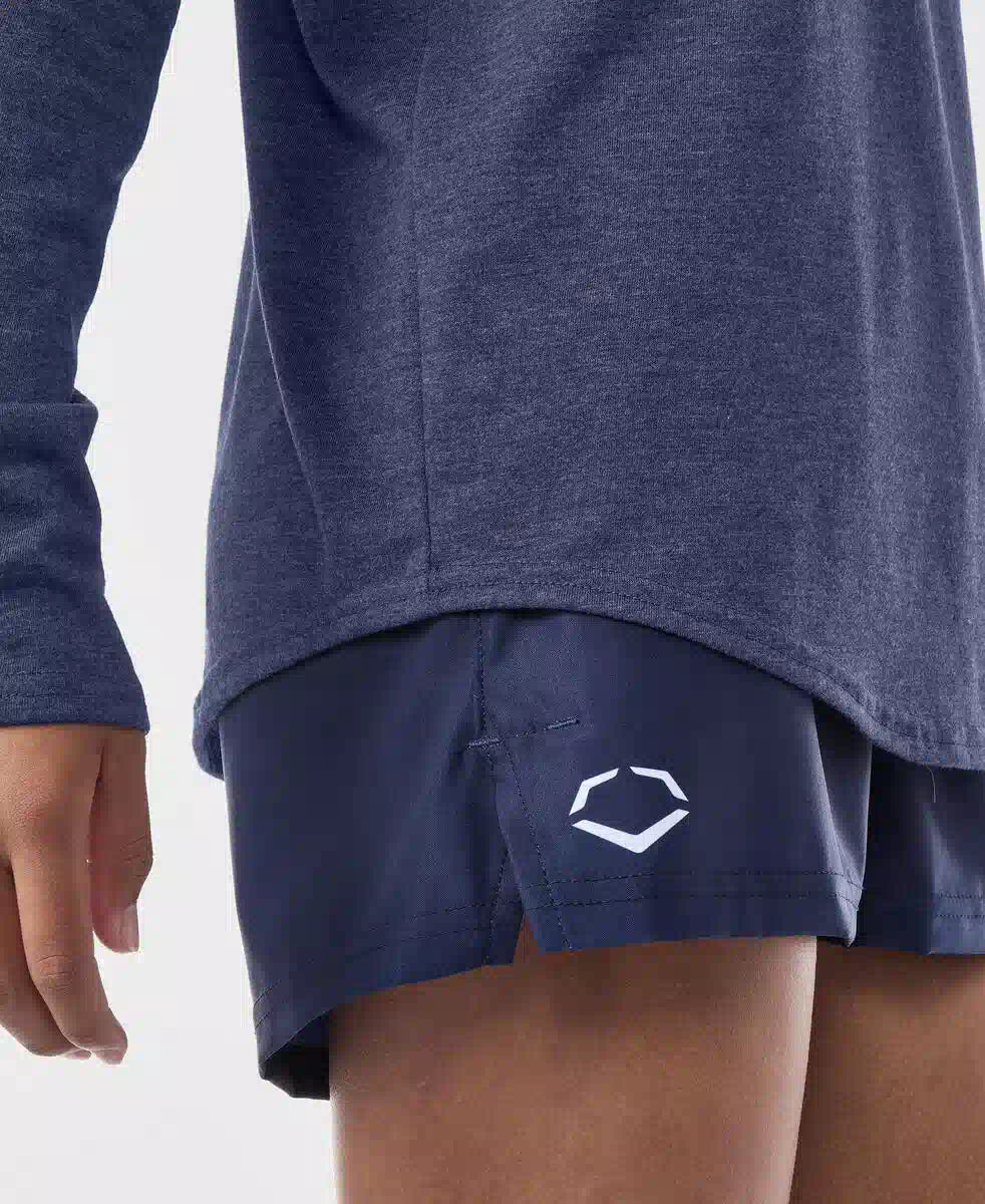Evoshield Youth Essential Long Sleeve Tee Wb6078103 - Navy Heather