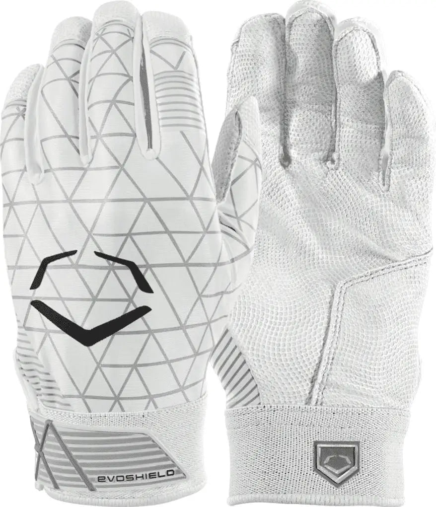 Evoshield Youth Evocharge Protective Batting Gloves - White