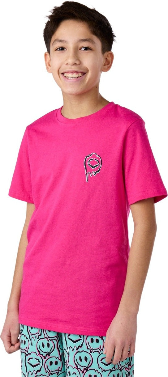 Evoshield Youth Happy Melt Pink Graphic Tee