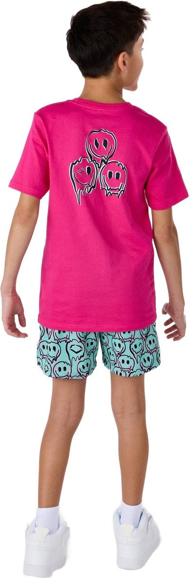 Evoshield Youth Happy Melt Pink Graphic Tee