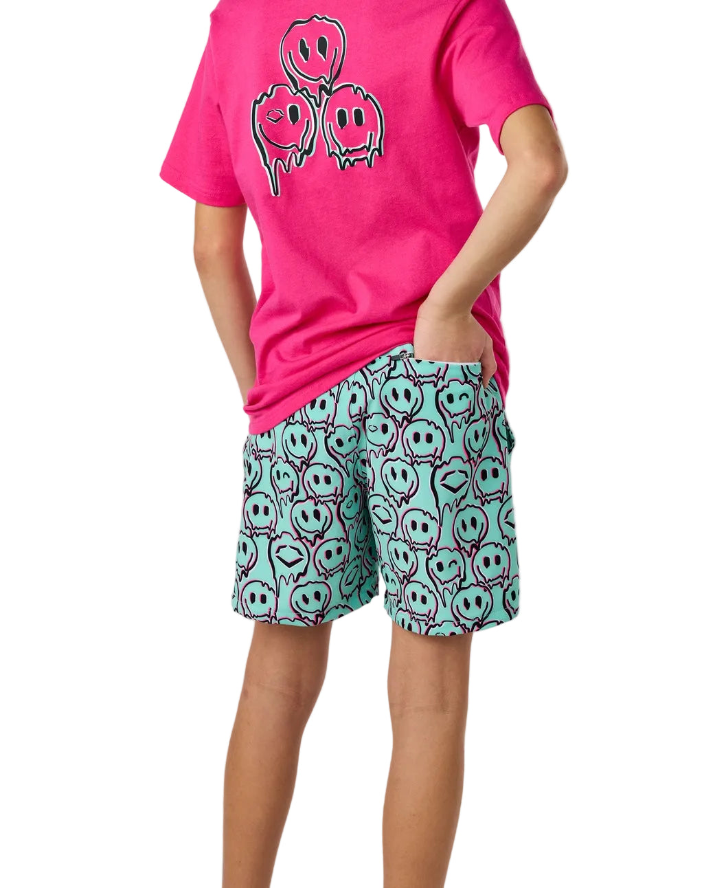 Evoshield Youth Happy Melt Seafoam Woven Shorts