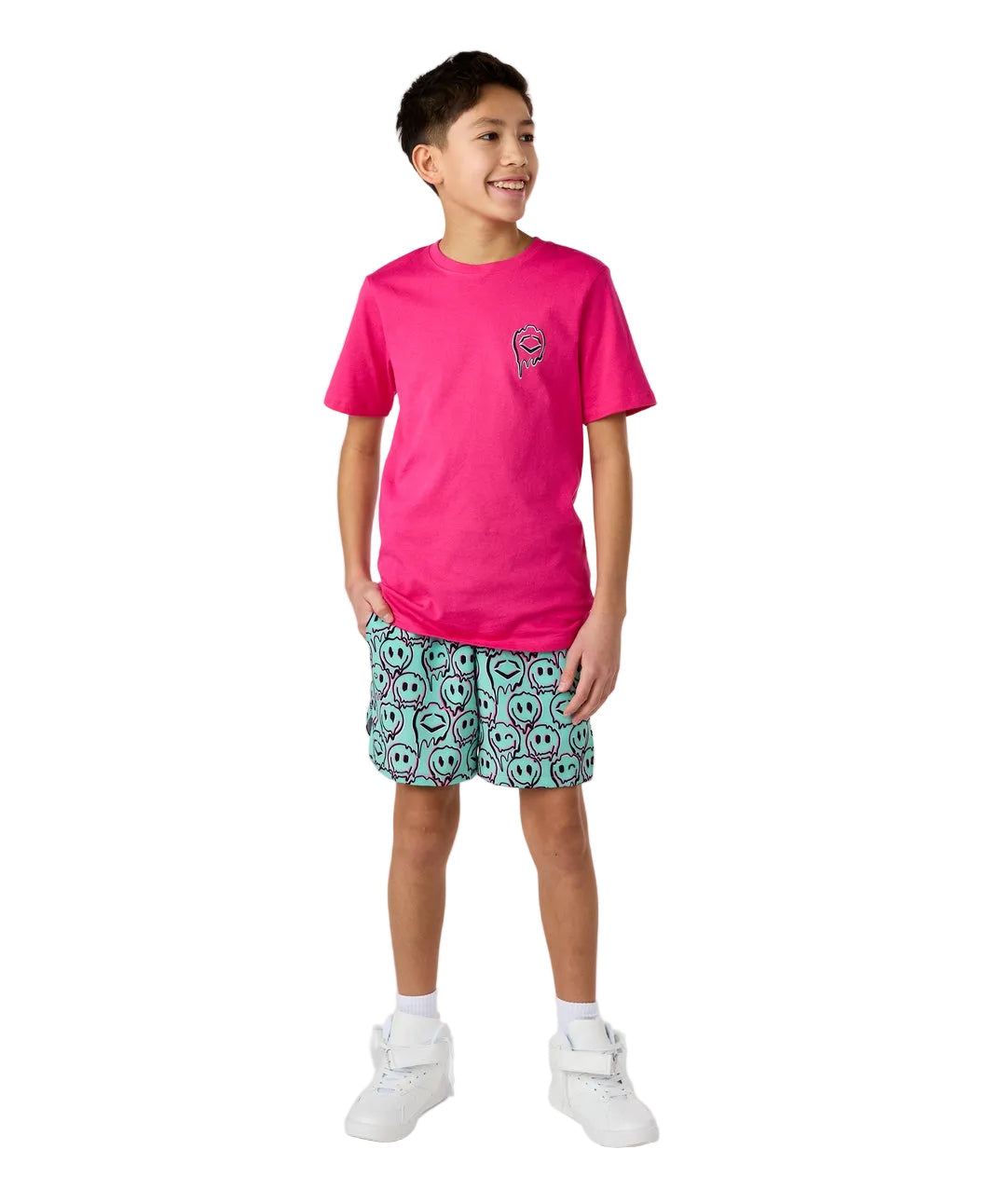 Evoshield Youth Happy Melt Seafoam Woven Shorts