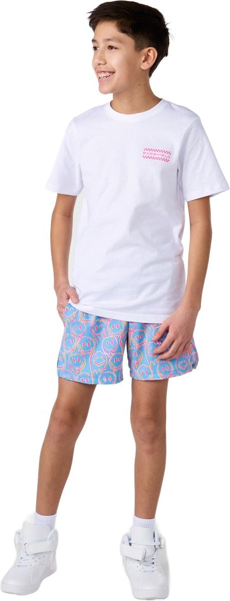 Evoshield Youth Happy Melt Victory Blue Woven Shorts