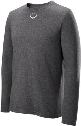 Evoshield Youth Heather Long Sleeve Tee Wtv2001ch - Charcoal