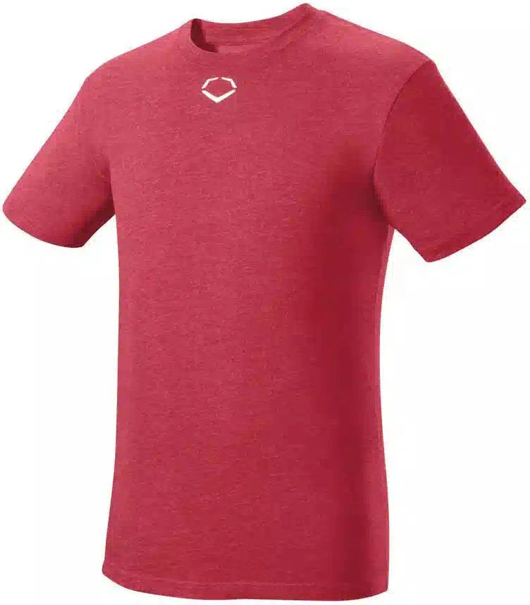 Evoshield Youth Heather Short Sleeve Tee Wtv2002sc - Scarlet