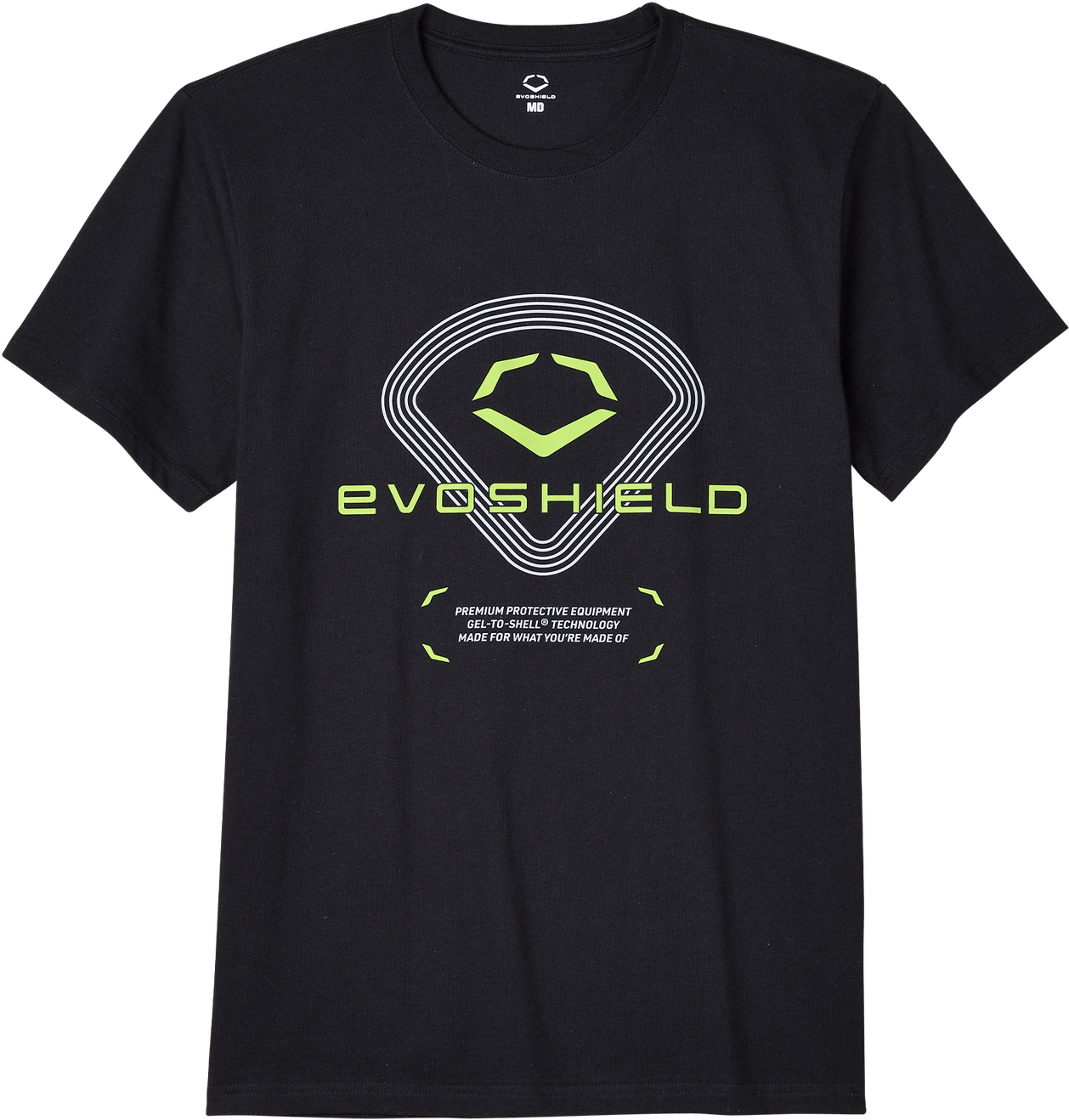 Evoshield Youth Lawn Lime Graphic Tee - Black