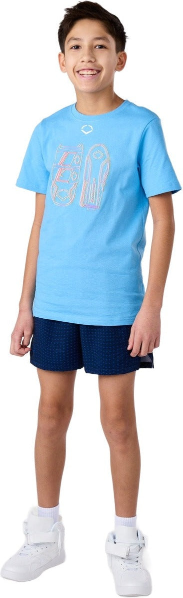 Evoshield Youth Line Work Victory Blue Graphic Tee