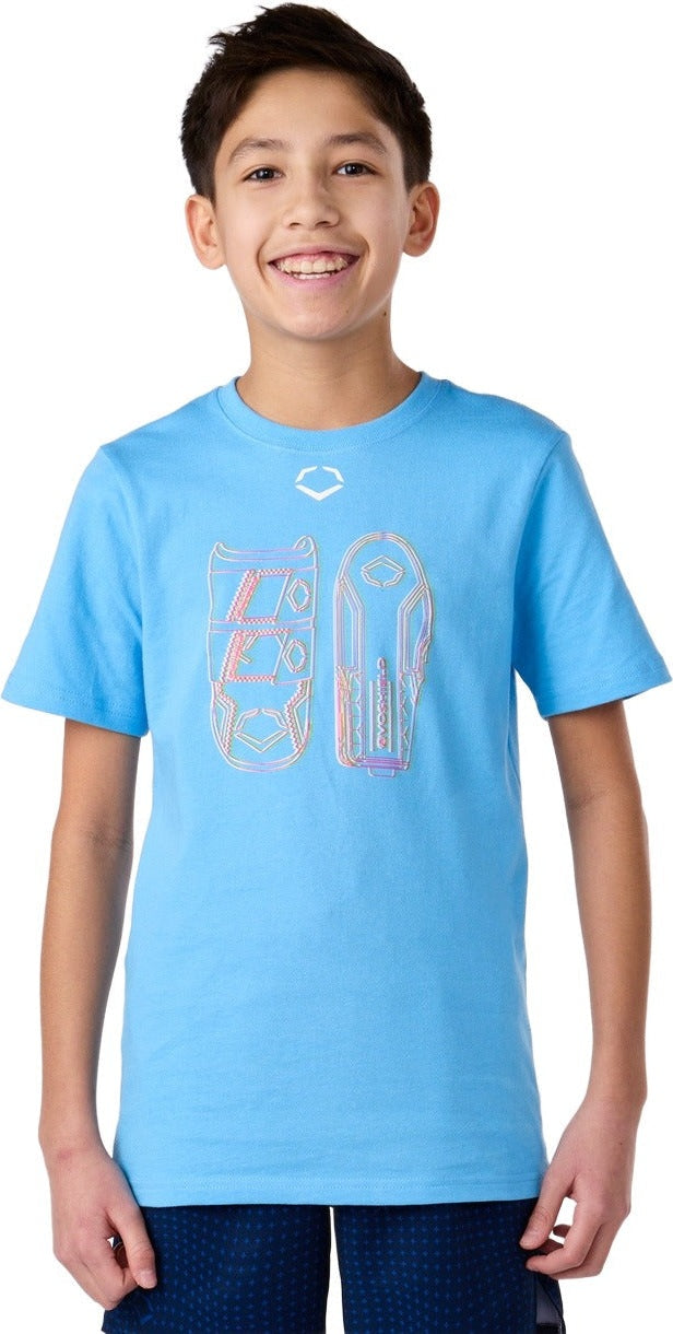 Evoshield Youth Line Work Victory Blue Graphic Tee