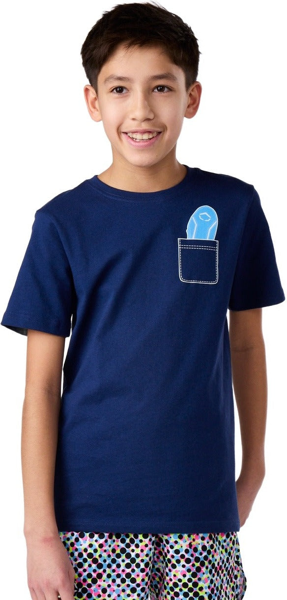 Evoshield Youth on Guard Blue Graphic Cotton Tee