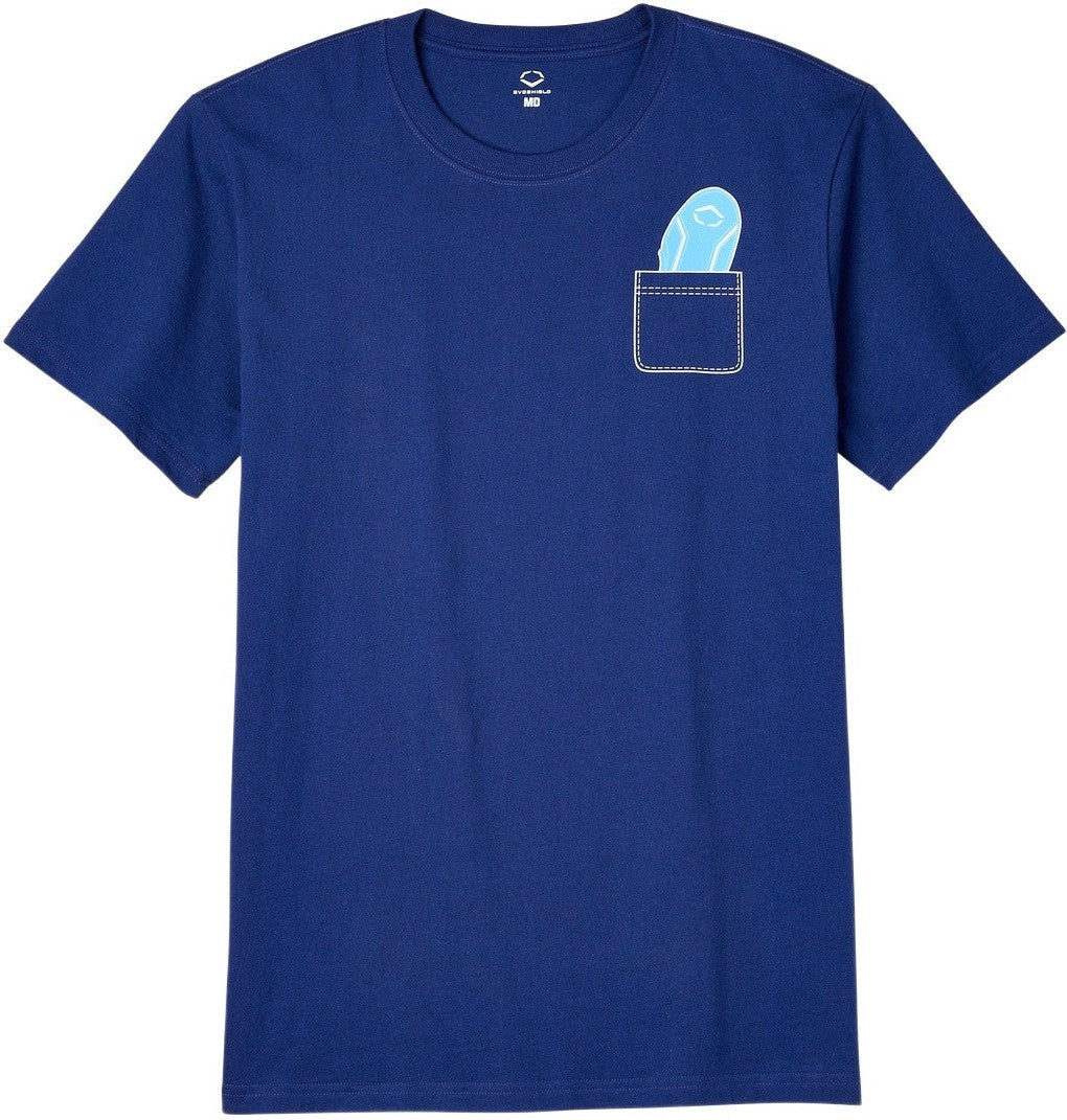 Evoshield Youth on Guard Blue Graphic Cotton Tee - Team Navy
