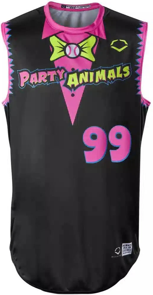 Evoshield Youth Party Animals Black Sleeveless Jersey Wb6052801
