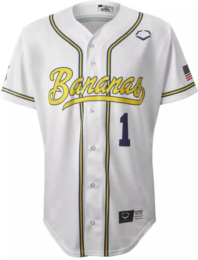Evoshield Youth Savannah Bananas Jersey Wb6038802 - Team White