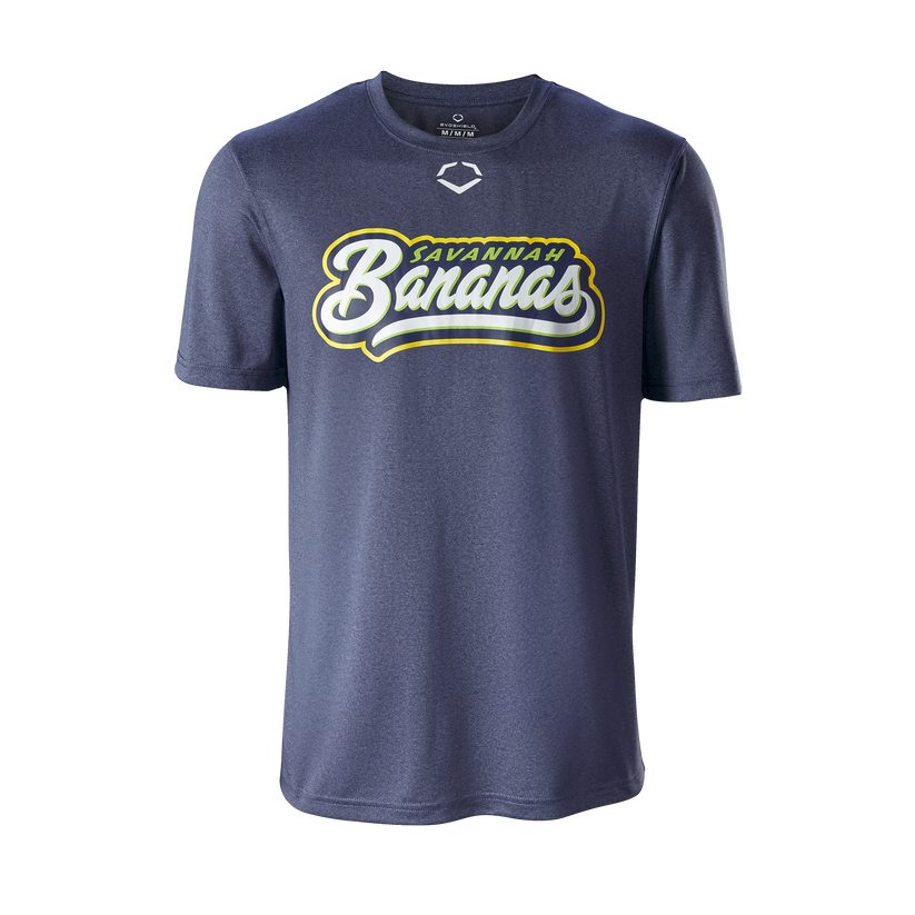 Evoshield Youth Savannah Bananas Synth Cotton Tee Wb6082401 - Navy