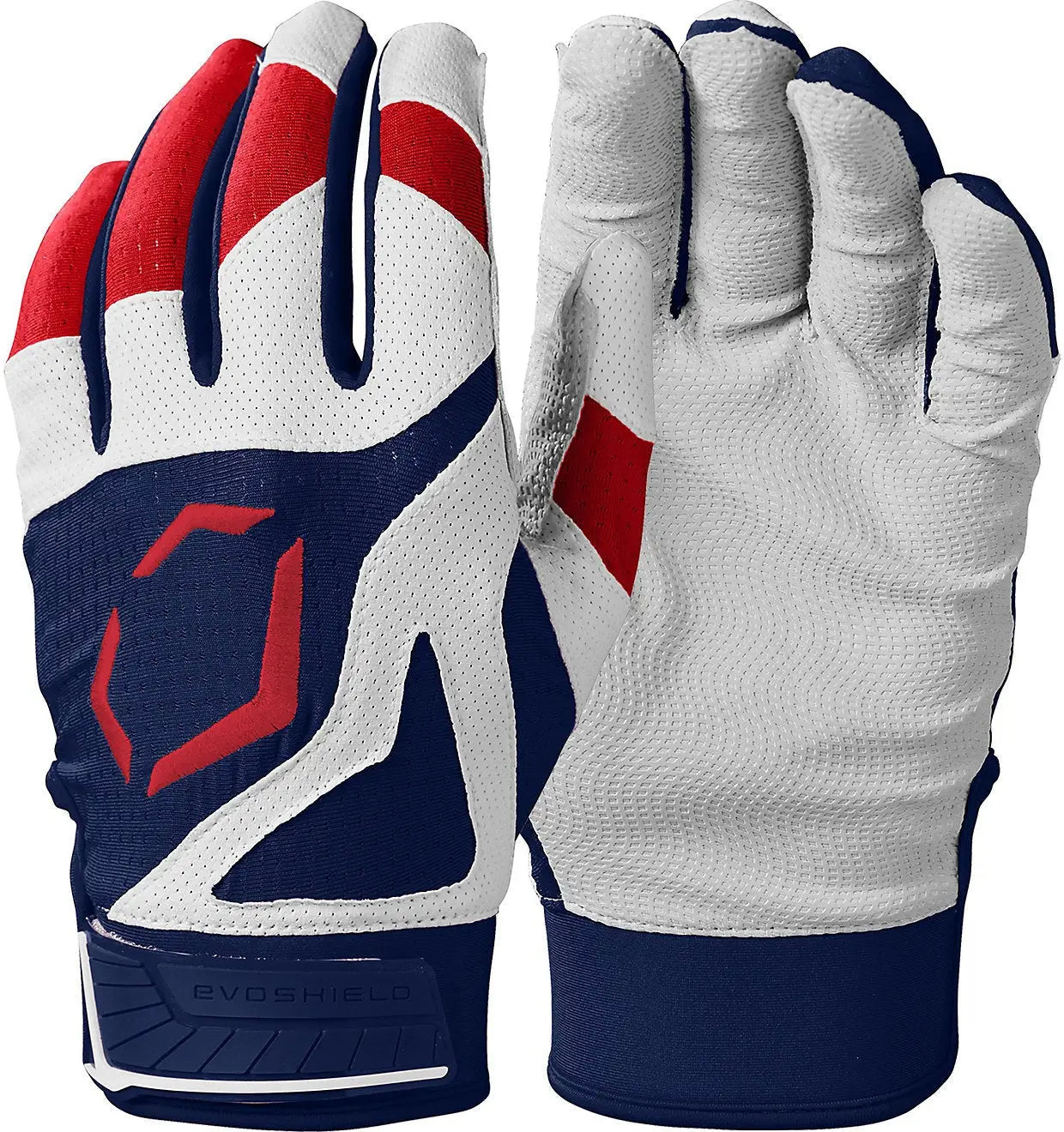 Evoshield Youth Srz-1 Batting Gloves - Navy Scarlet