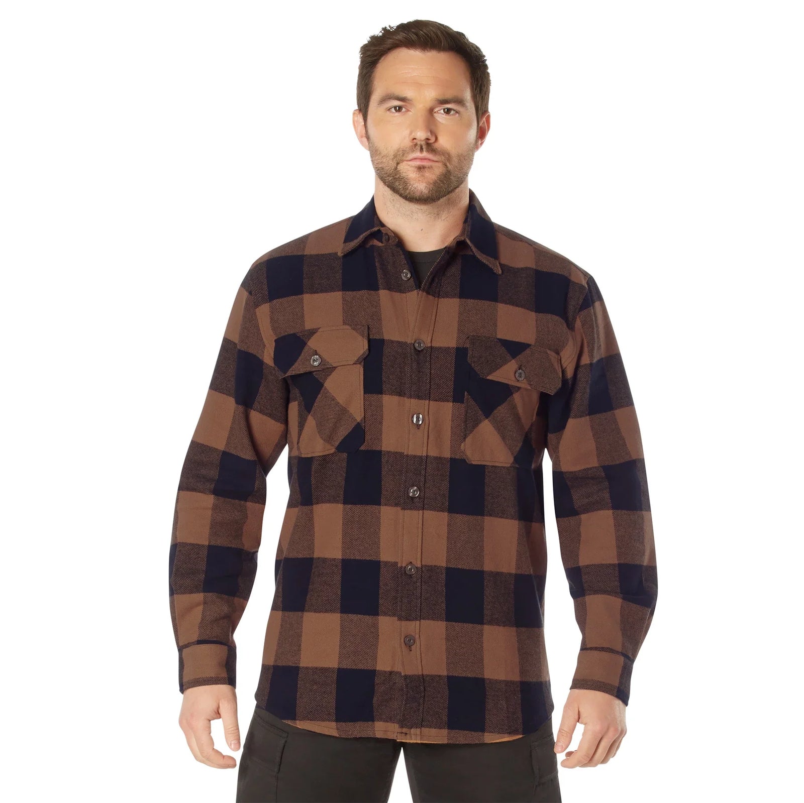 Extra Heavyweight Buffalo Plaid Flannel Shirt - Red / s