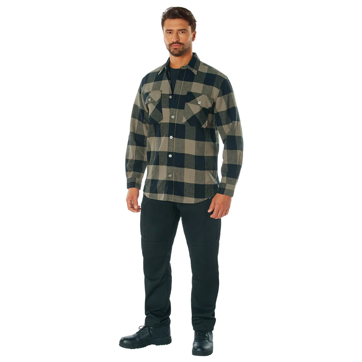 Extra Heavyweight Buffalo Plaid Flannel Shirt