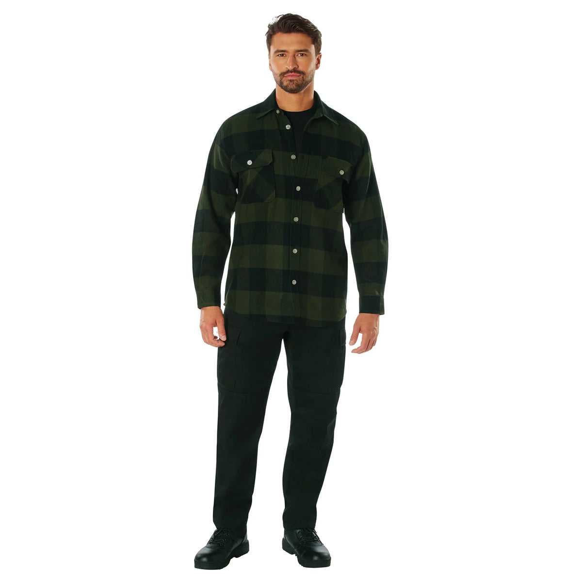 Extra Heavyweight Buffalo Plaid Flannel Shirt