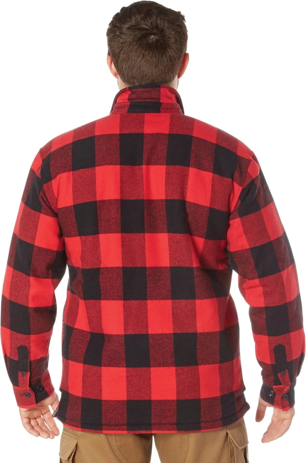 Extra Heavyweight Buffalo Plaid Sherpa Lined Flannel Shirts