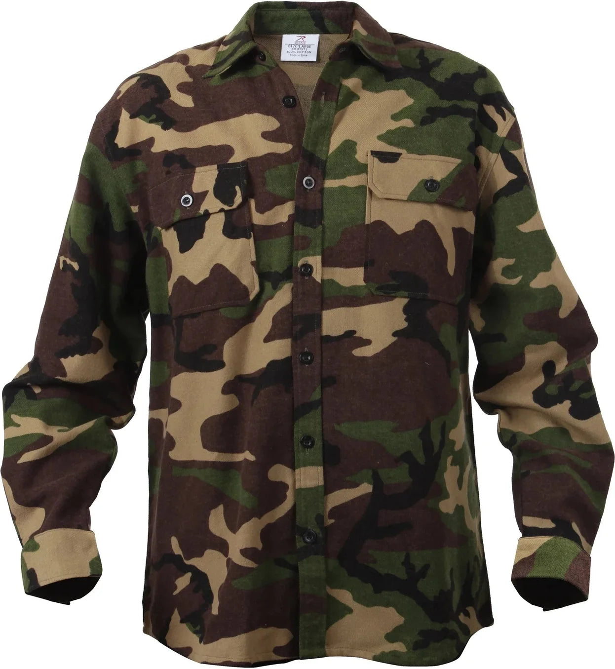 Extra Heavyweight Camo Flannel Shirts