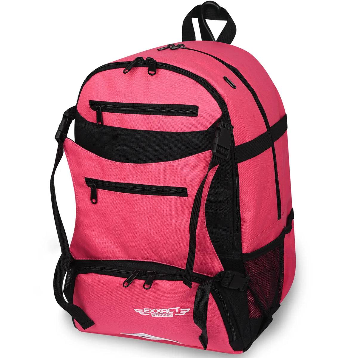 Exxact Sports Baseball Bag with Helmet Holder and Seperate Cleats Compartment - Pink