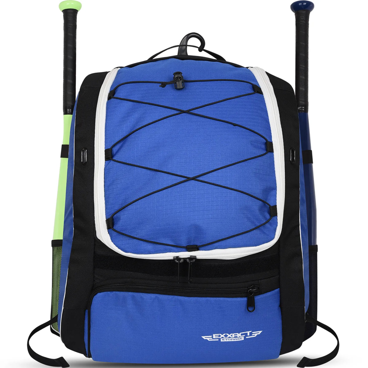 Exxact Sports Baseball Bat Bag with Seperate Cleats Compartment - Royal Blue