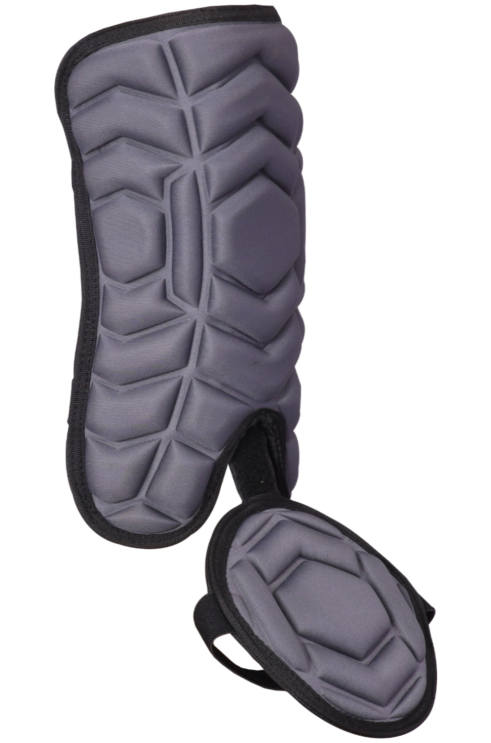 Exxact Sports Baseball Batter’s Leg Guard with Adjustable Straps - Dark Gray