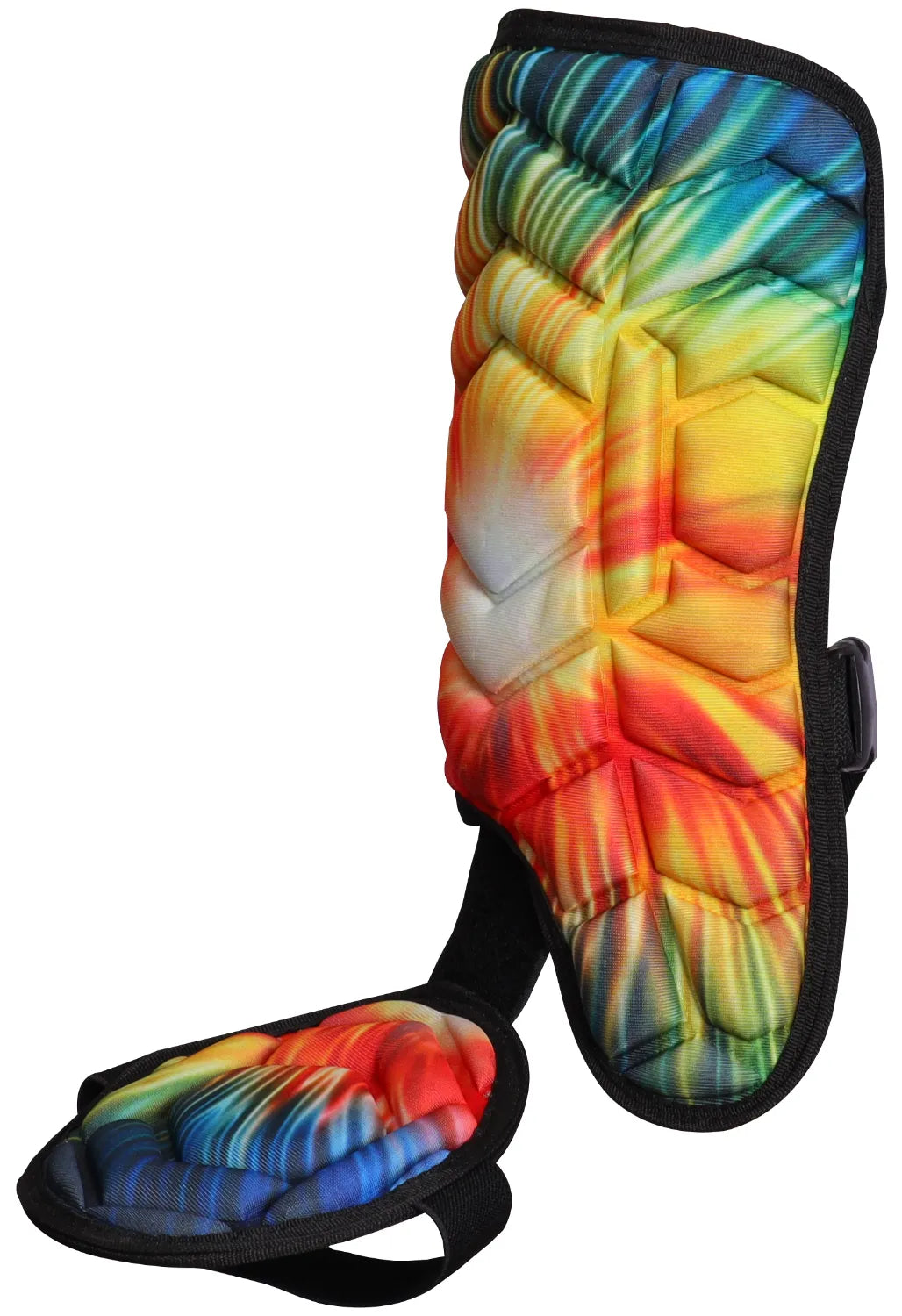 Exxact Sports Baseball Batter’s Leg Guard with Adjustable Straps - Tie Dye