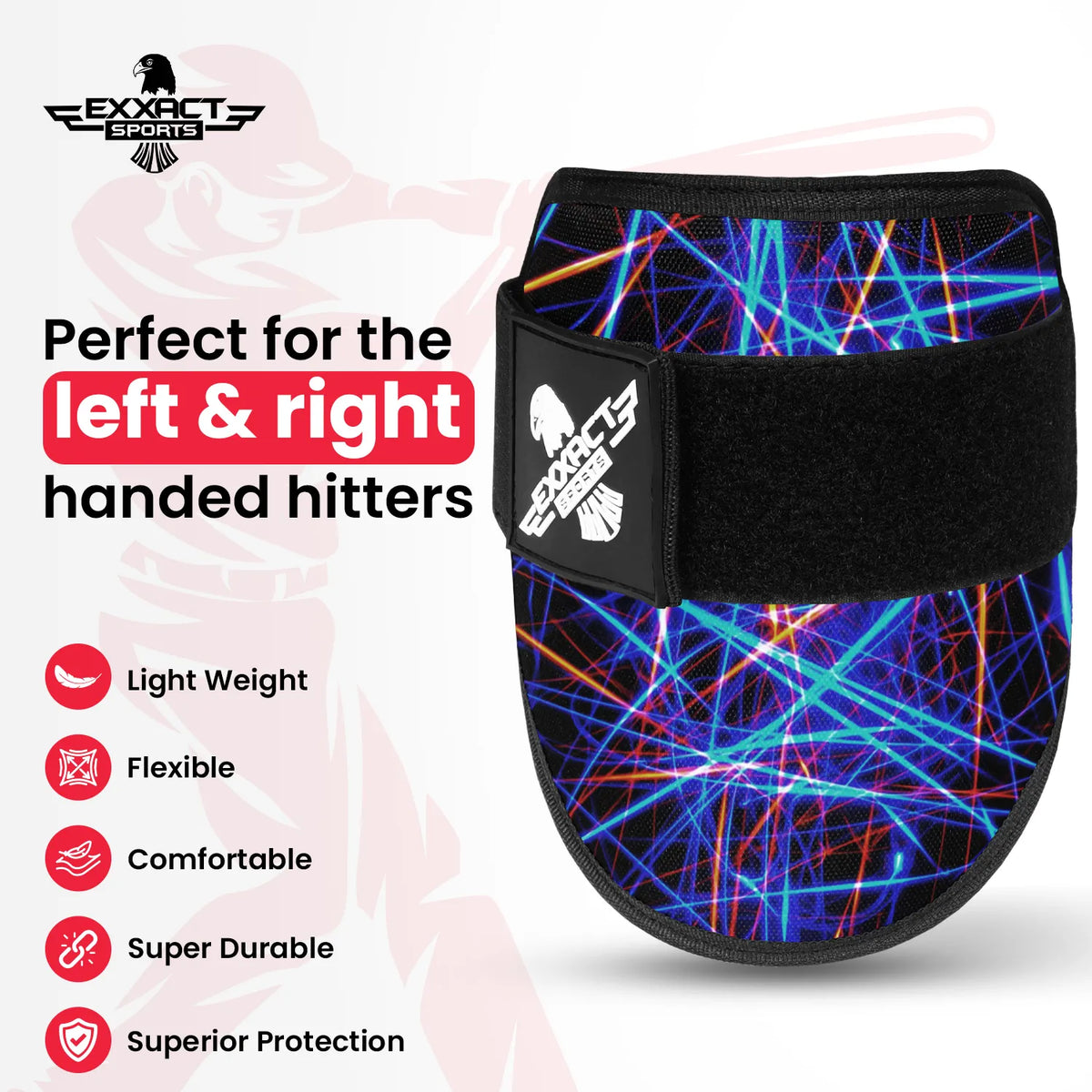 Exxact Sports Baseball Elbow Guard with Adjustable Strap - Lazer