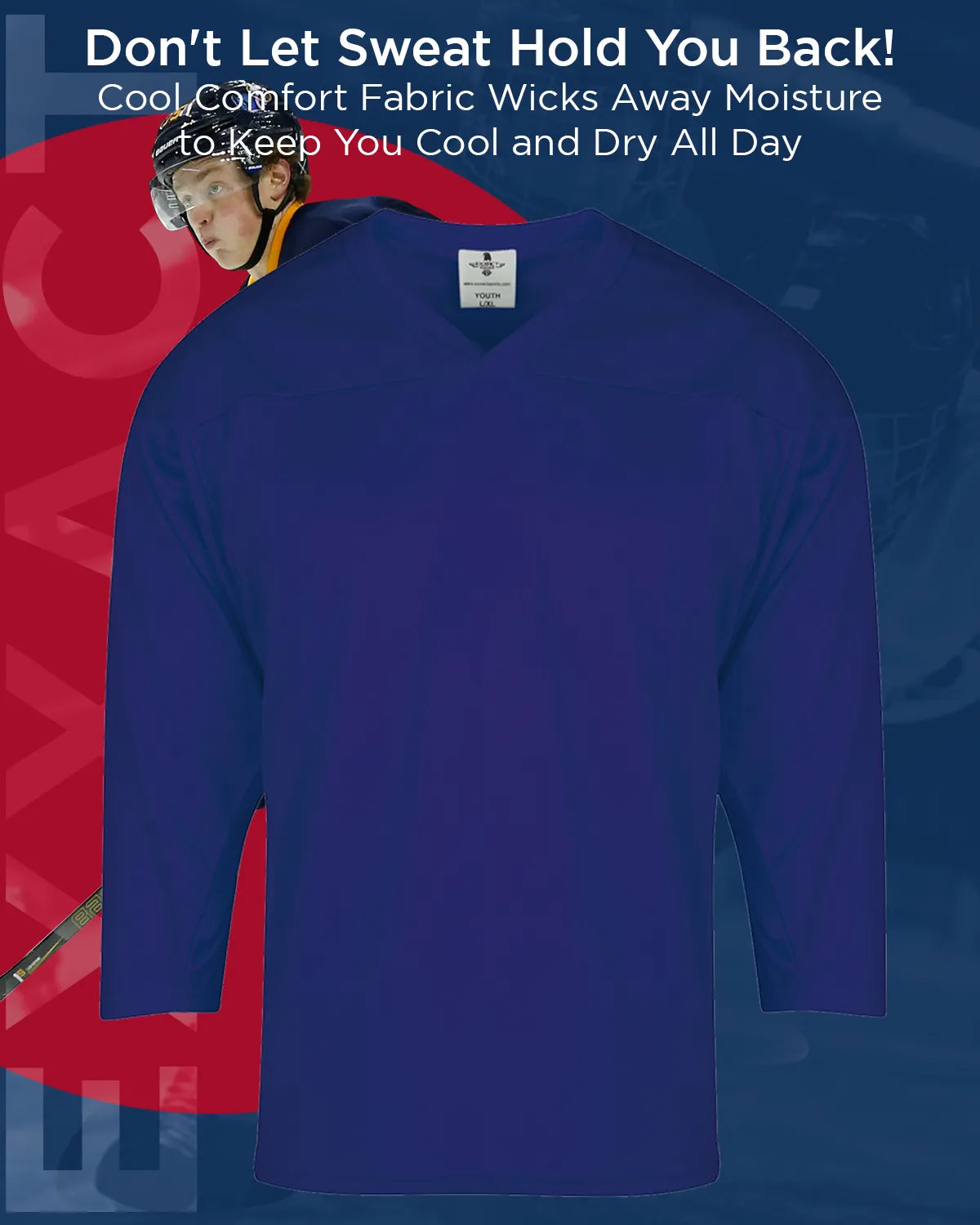Exxact Sports Boys Navy Hockey Practice Jersey