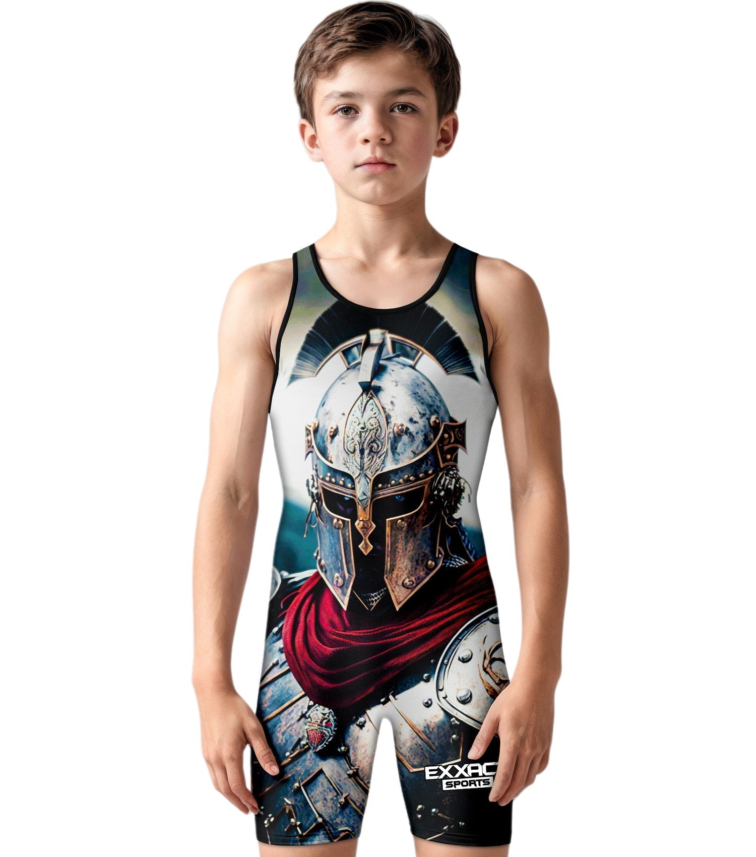 Exxact Sports Boys Youth Sublimated Wrestling Singlets - Gladiator