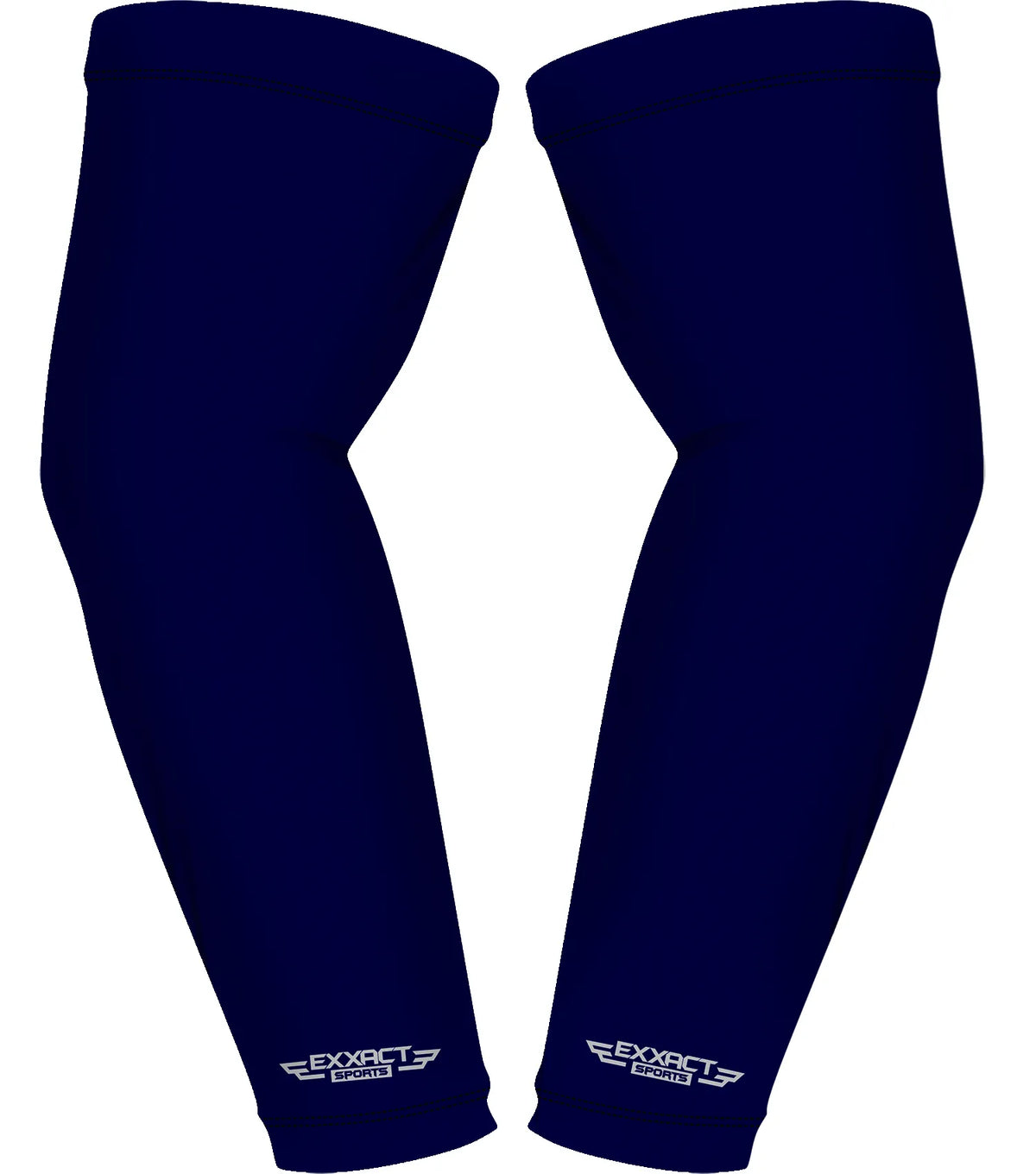 Exxact Sports Compression Arm Sleeves for Mens & Womens Youth Adult 1 Pair - Navy