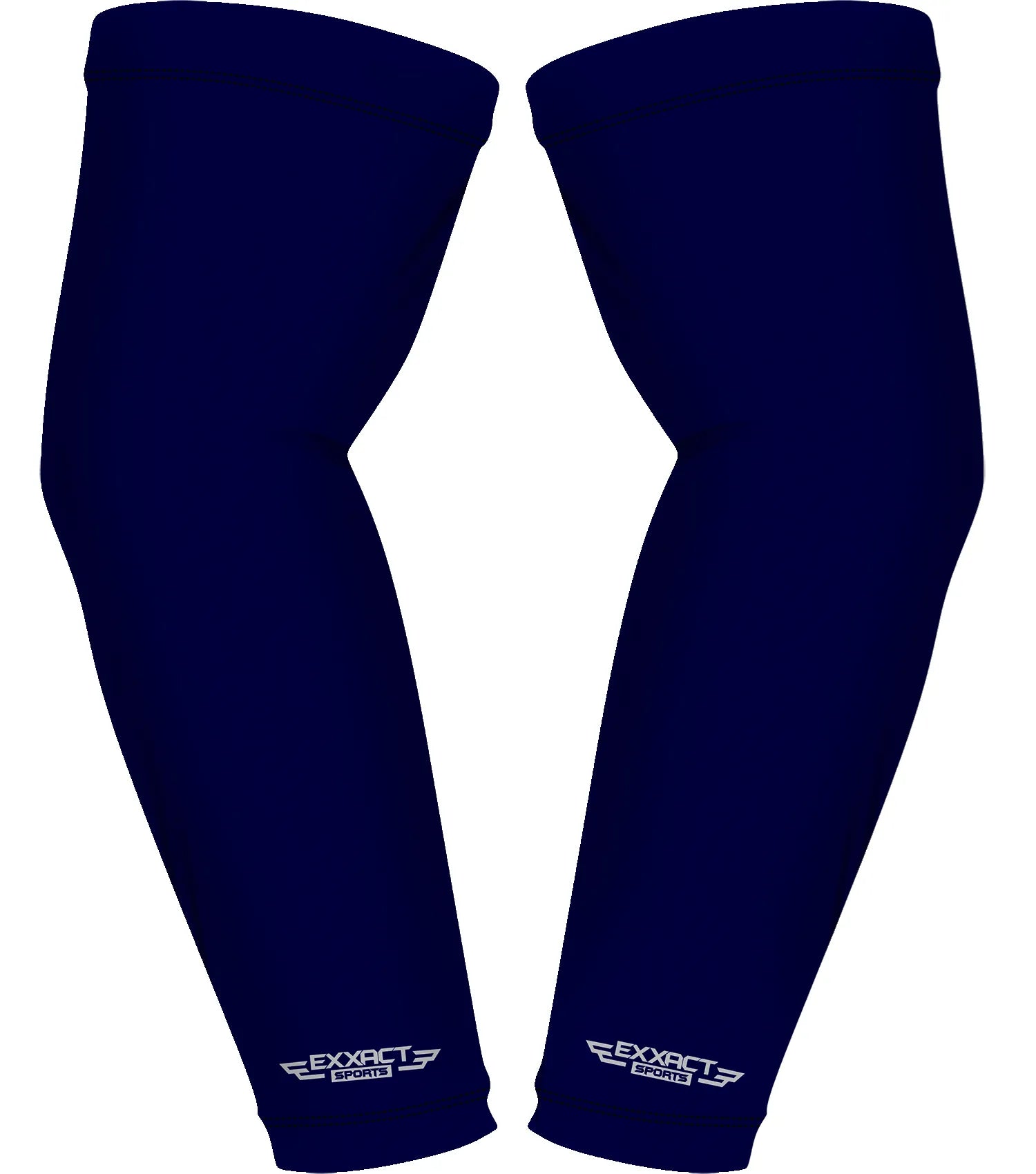 Exxact Sports Compression Arm Sleeves for Mens & Womens Youth Adult 1 Pair - Navy