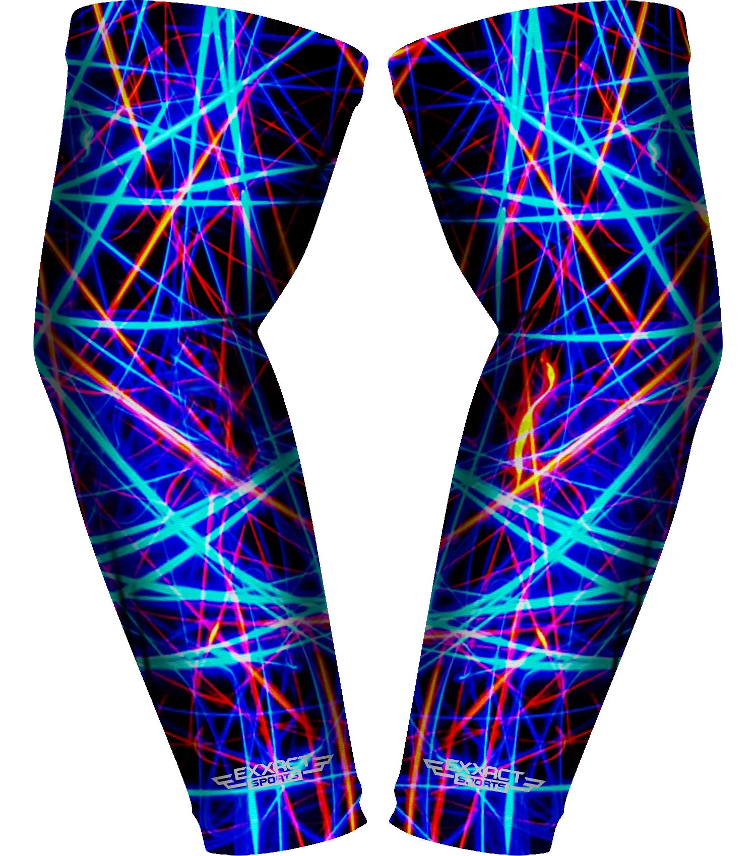 Exxact Sports Compression Arm Sleeves for Mens & Womens Youth Adult 1 Pair - Lazer
