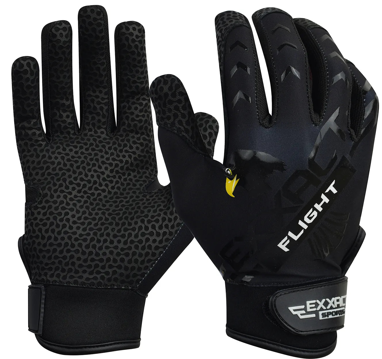 Exxact Sports Flight Baseball Batting Gloves for Youth & Adult - Black