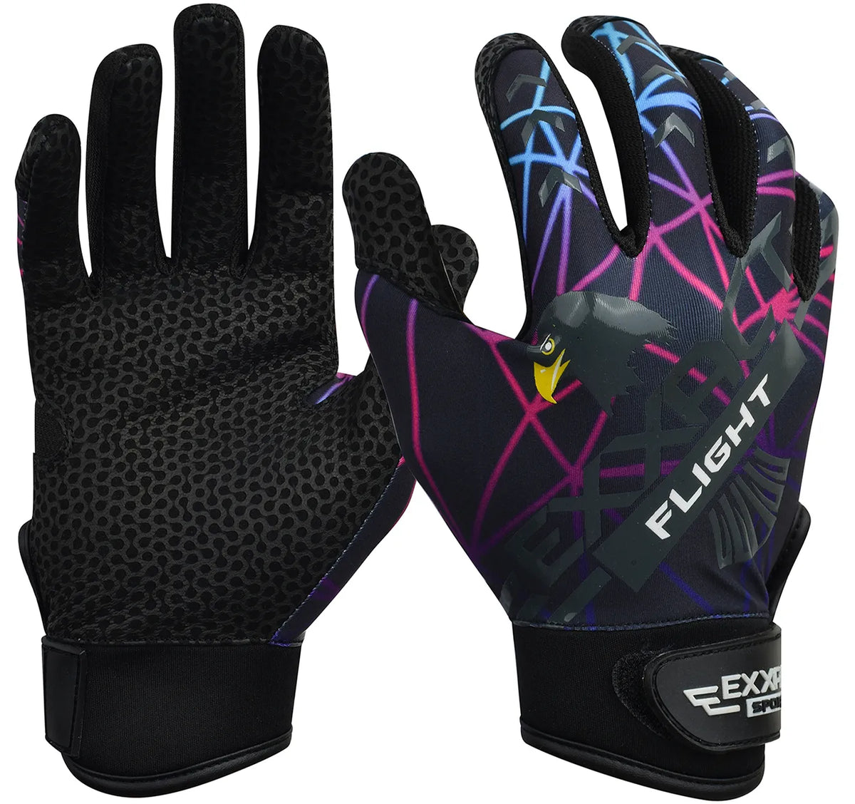 Exxact Sports Flight Baseball Batting Gloves for Youth & Adult - Lazer