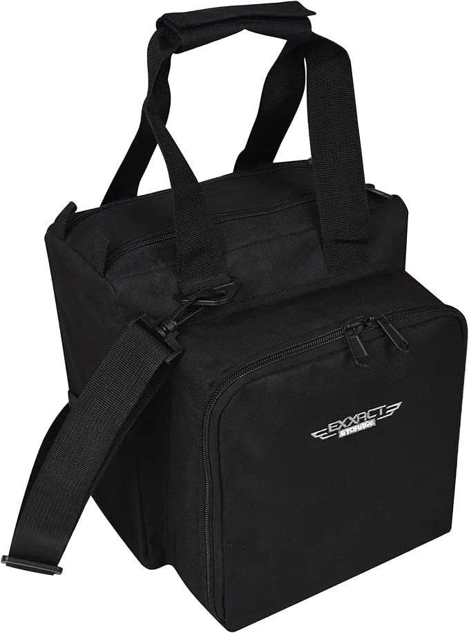Exxact Sports Flight Gear Bag with Multiple Pockets for Pilots and Travelers - Black