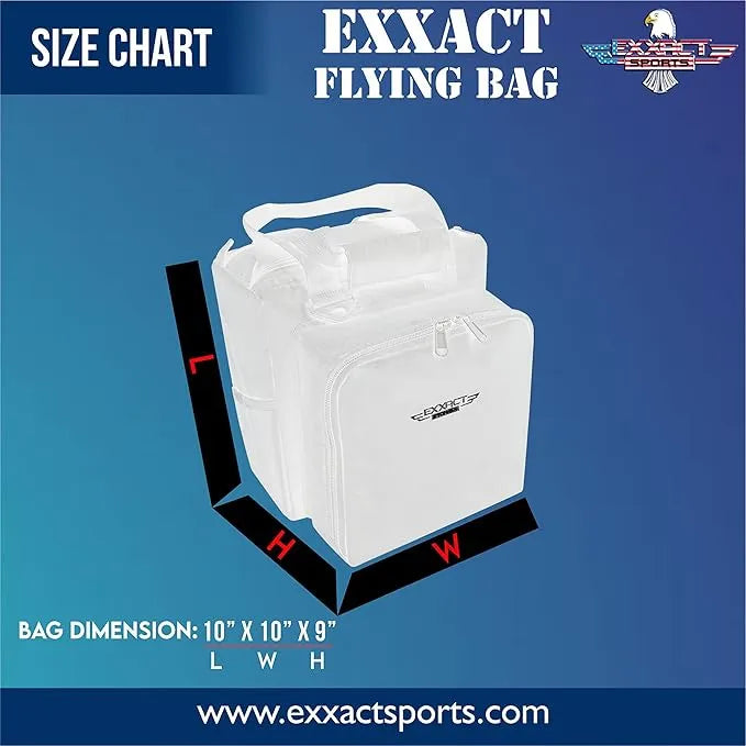 Exxact Sports Flight Gear Bag with Multiple Pockets for Pilots and Travelers - Black