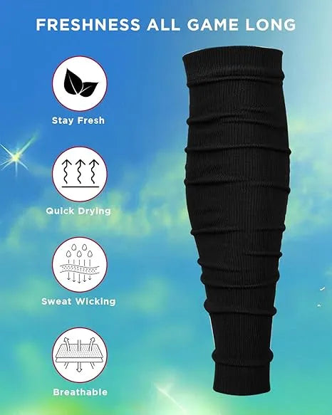Exxact Sports Football Leg Sleeves Men’s & Boys 1 Pair - Black