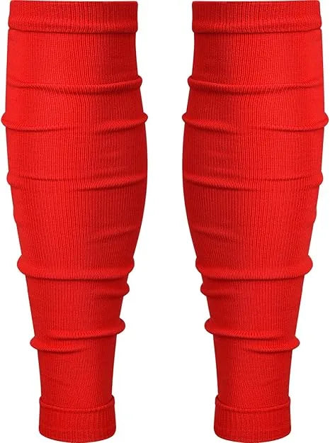 Exxact Sports Football Leg Sleeves Men’s & Boys 1 Pair - Red