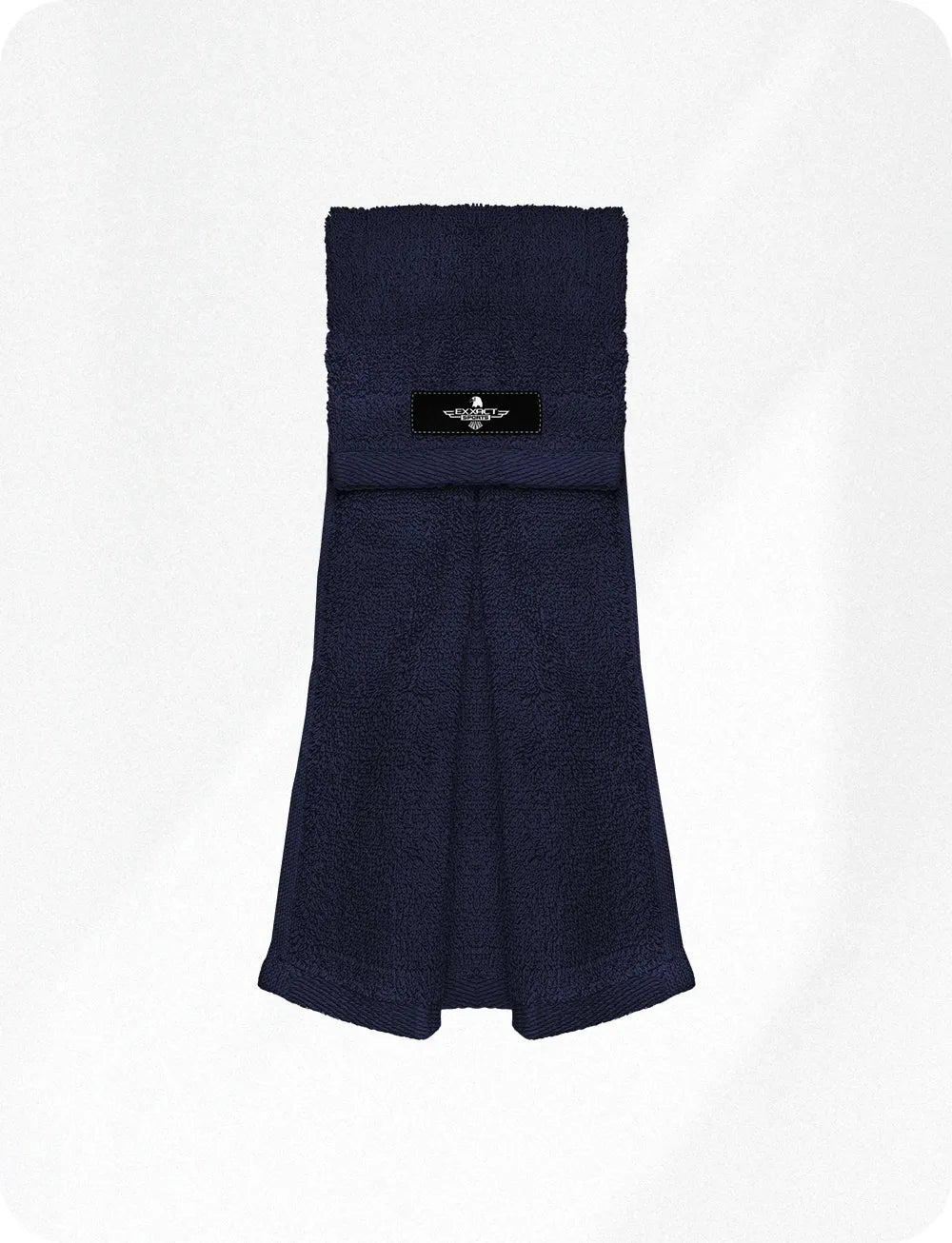 Exxact Sports Football Towel with Hook & Loop Fastener to Clean Hands Visor and Gloves - Navy