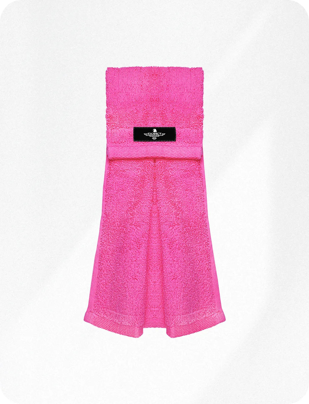 Exxact Sports Football Towel with Hook & Loop Fastener to Clean Hands Visor and Gloves - Pink