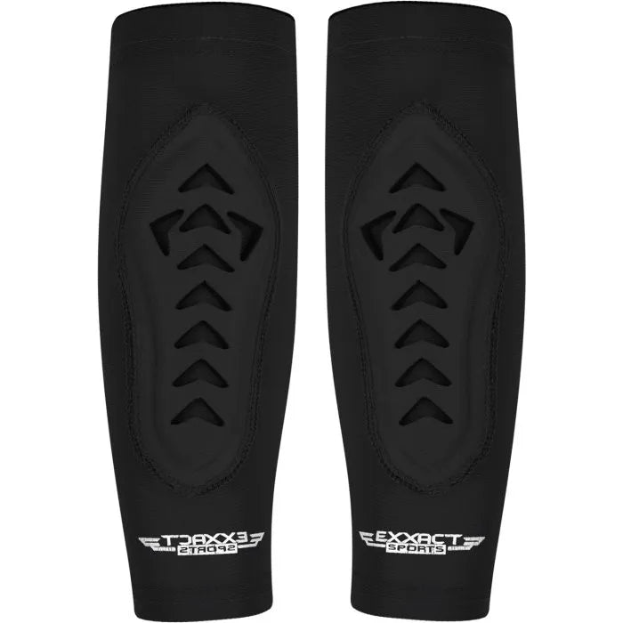 Exxact Sports Forearm Padded Compression Sleeve for Football Baseball 1 Pair Adult - Black