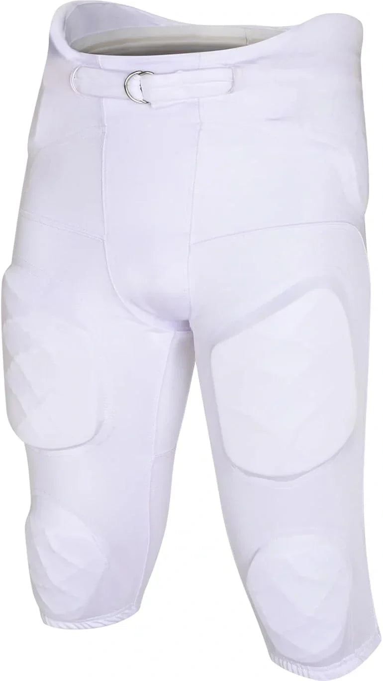 Exxact Sports Gladiator Men’s Integrated Football Pants with Built-in pads - White - Small