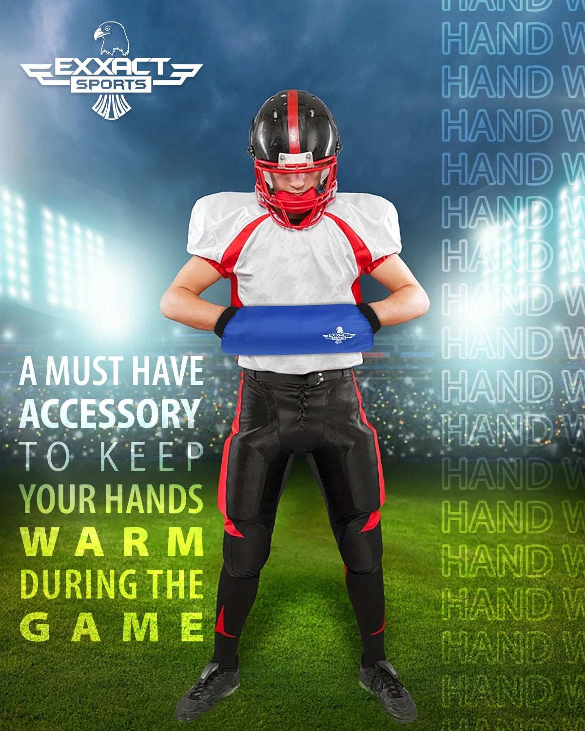 Exxact Sports Hand Warmer Mens & Boys Football Pouch - Elite Royal Blue