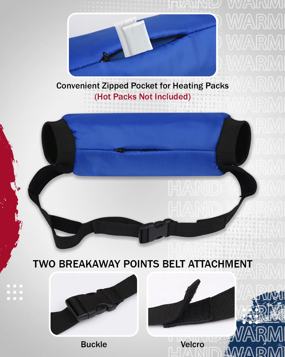 Exxact Sports Hand Warmer Mens & Boys Football Pouch - Elite Royal Blue