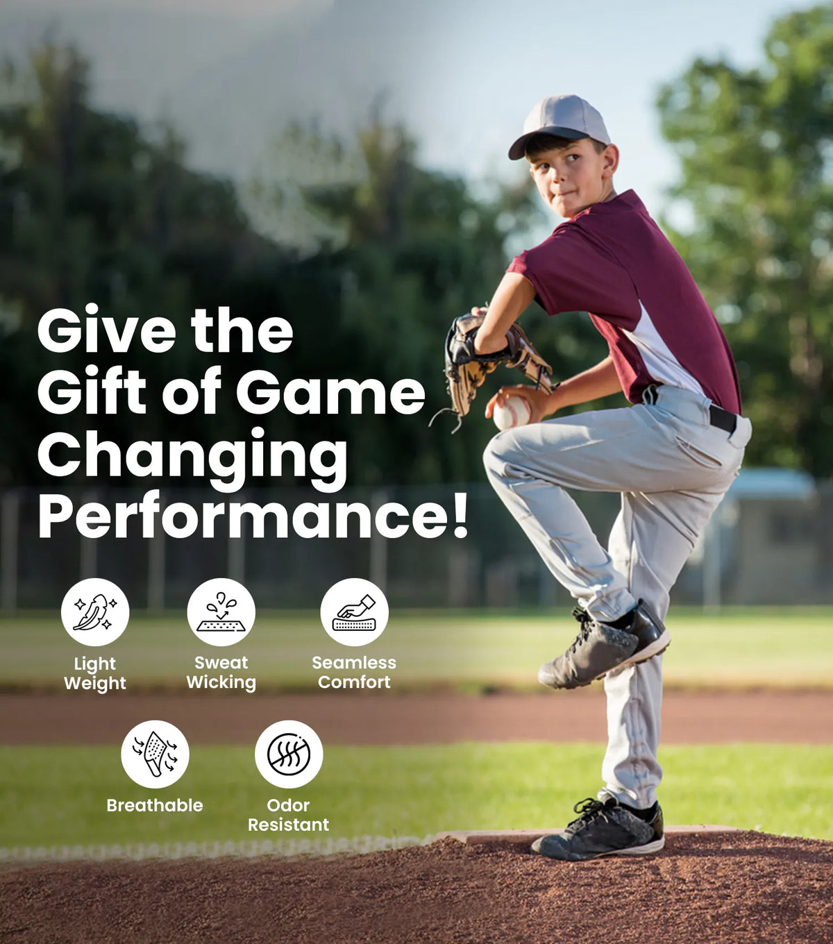 Exxact Sports Homerun Boys Full Length Baseball Pants with Piping - Black