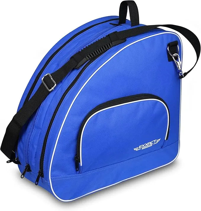 Exxact Sports Ice Skate Bag with Adjustable Shoulder Strap - Royal Blue