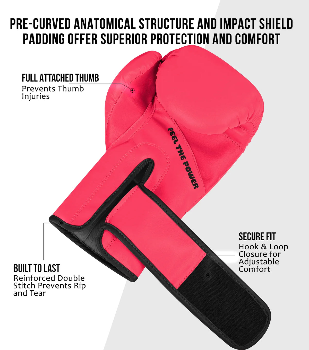 Exxact Sports Kids Printed Knockout Boxing Gloves with Padded Protection - Ninja